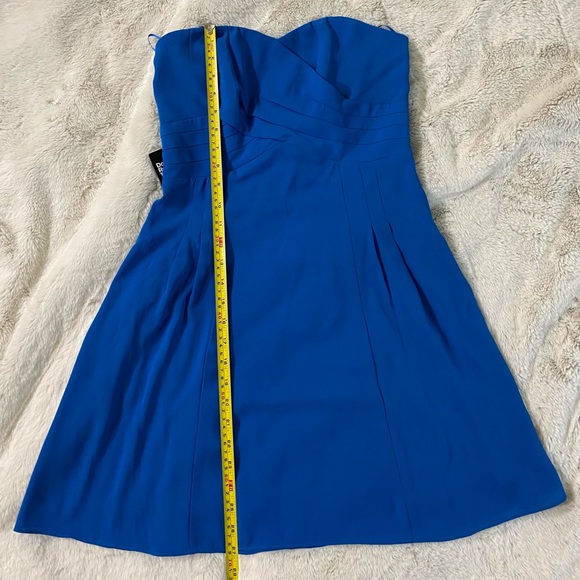 🆕 NWT size 6 Express Wedding Guest Blue Strapless Dress - Picture 12 of 14